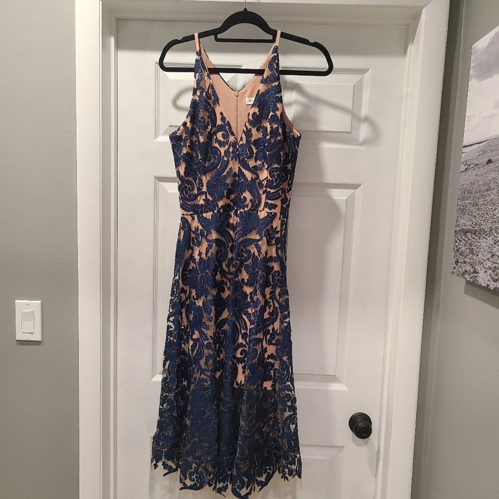 DRESS THE POPULATION Blair Embellished Fit & Flare Dress - Picture 2 of 3
